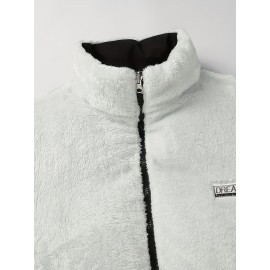 1pc Double-Sided Outdoor Jacket Women'S Fashion Large Size Women'S Clothing  New Autumn And Winter Outdoor Jacket Loose Top Large Size Women'S Versatile Fashion Casual Large Size Outdoor Double-Sided Soft Shell Jacket