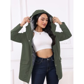 Large Size Women's Windbreaker Jacket, Suitable For Autumn And Winter, Comfortable And Fashionable, Outdoor Sports And Daily Wear